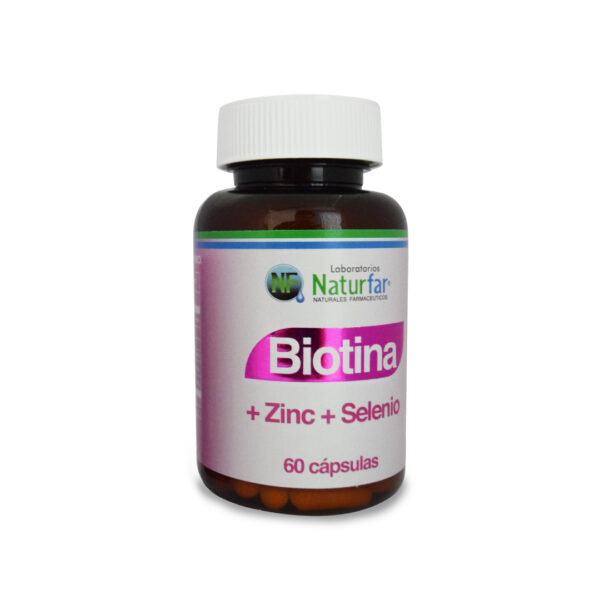 biotina + zinc naturfar – 60 cápsulas