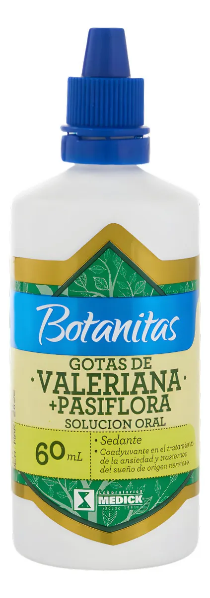 valeriana + pasiflora medick (botanitas) – 60 ml