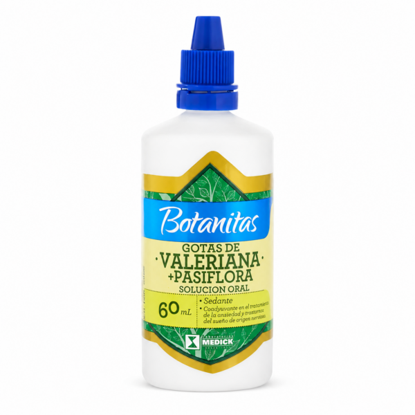 valeriana + pasiflora medick (botanitas) – 60 ml valeriana + pasiflora medick (botanitas) – 60 ml