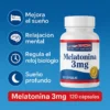 melatonina 3 mg healthy america – 120 tabletas/cápsulas blandas (ha)