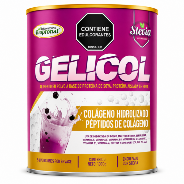colágeno hidrolizado + péptidos biopronat (gelicol) – 1000 g (polvo)